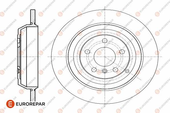 EUROREPAR 1642768680 - Brake Disc autospares.lv