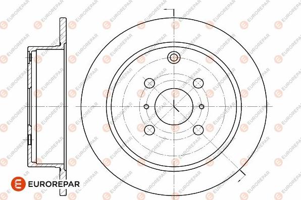 EUROREPAR 1642768380 - Brake Disc autospares.lv