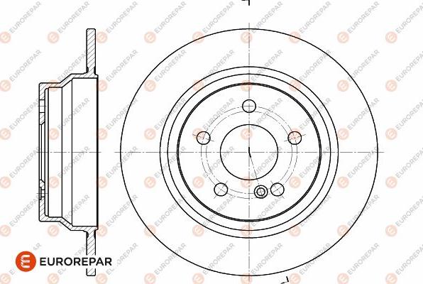 EUROREPAR 1642768280 - Brake Disc autospares.lv