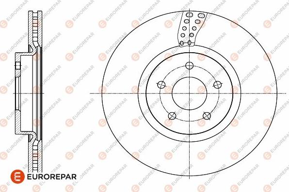 EUROREPAR 1642763580 - Brake Disc autospares.lv