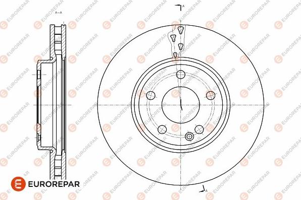 EUROREPAR 1642762980 - Brake Disc autospares.lv