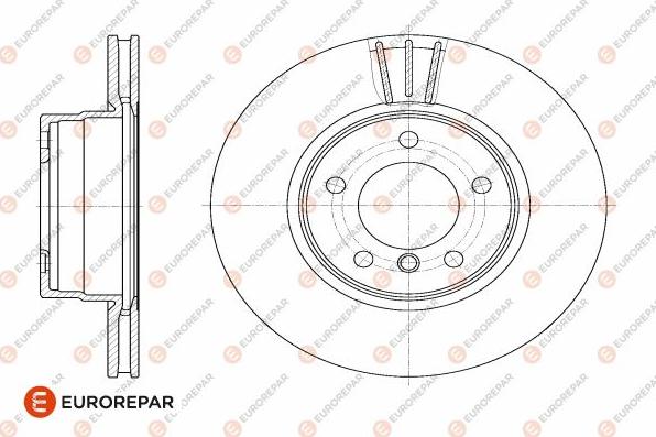 EUROREPAR 1642762480 - Brake Disc autospares.lv