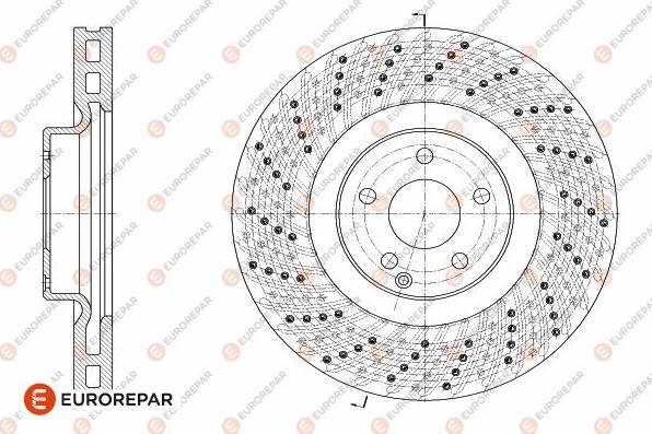 EUROREPAR 1642780480 - Brake Disc autospares.lv