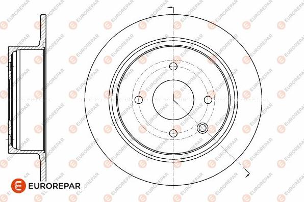 EUROREPAR 1642781480 - Brake Disc autospares.lv