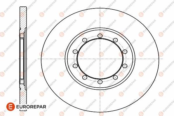 EUROREPAR 1642779580 - Brake Disc autospares.lv