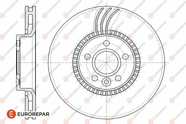 EUROREPAR 1642779680 - Brake Disc autospares.lv