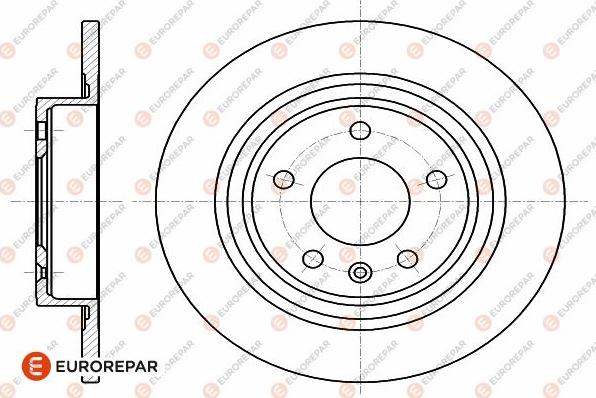 EUROREPAR 1642775080 - Brake Disc autospares.lv