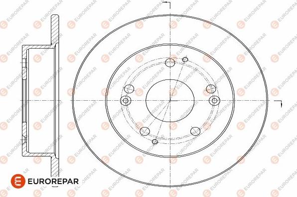 EUROREPAR 1642775380 - Brake Disc autospares.lv