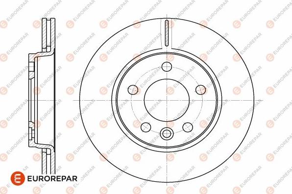 EUROREPAR 1642776980 - Brake Disc autospares.lv