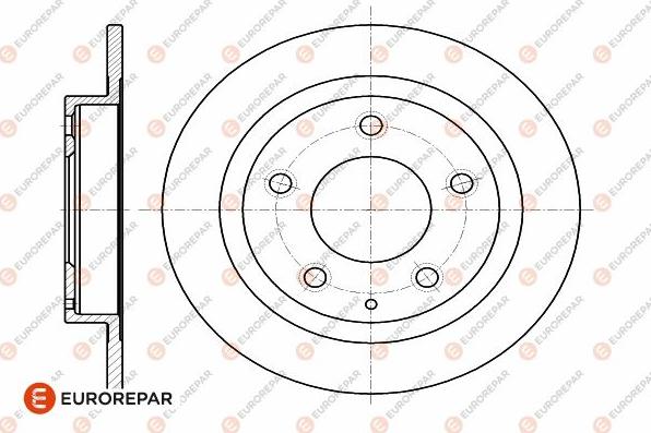 EUROREPAR 1642770480 - Brake Disc autospares.lv