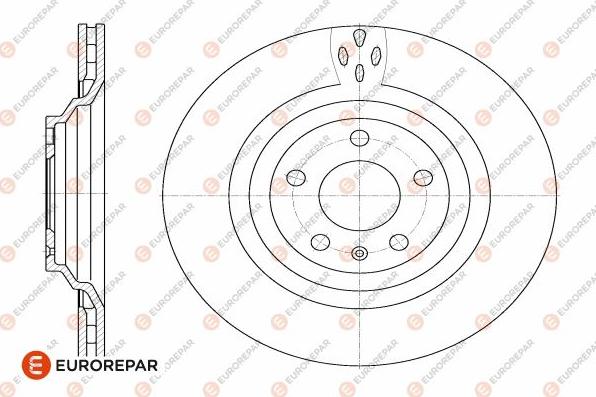 EUROREPAR 1642770580 - Brake Disc autospares.lv