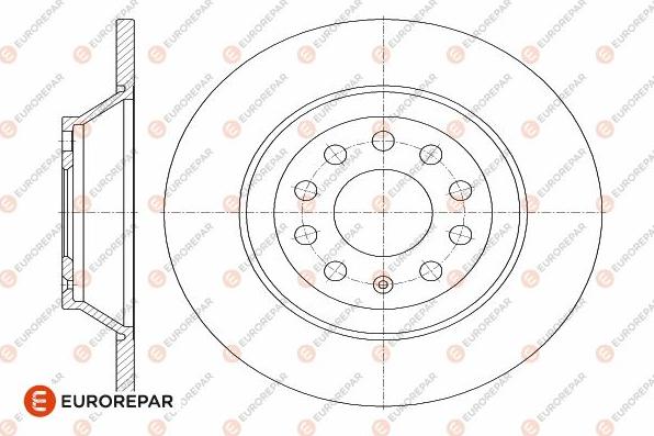 EUROREPAR 1642770680 - Brake Disc autospares.lv