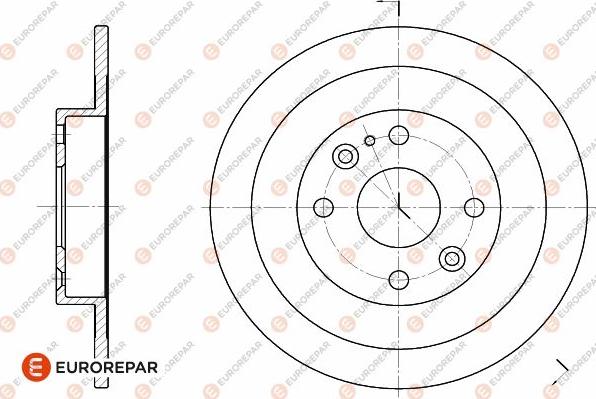 EUROREPAR 1642770880 - Brake Disc autospares.lv