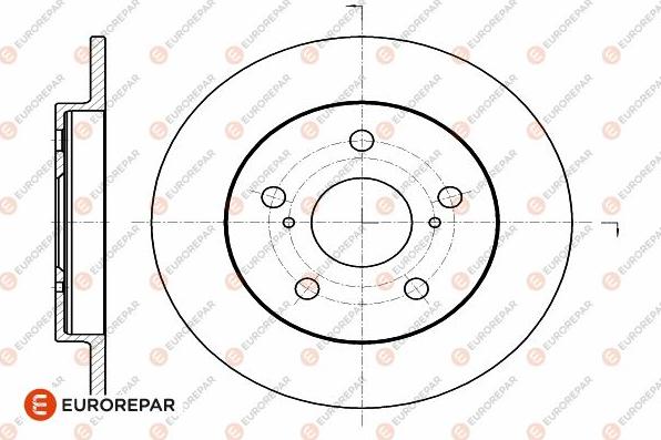 EUROREPAR 1642770380 - Brake Disc autospares.lv