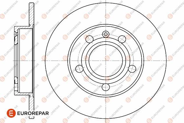 EUROREPAR 1642771680 - Brake Disc autospares.lv