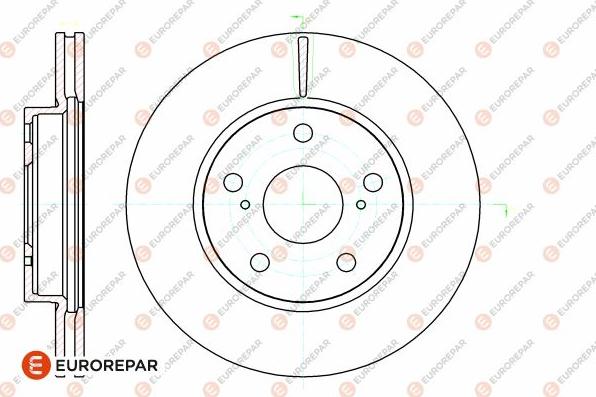 EUROREPAR 1642778780 - Brake Disc autospares.lv