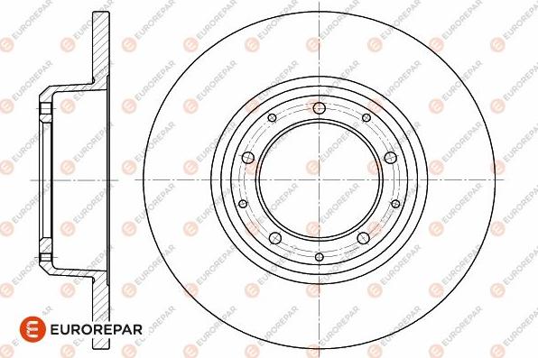 EUROREPAR 1642772580 - Brake Disc autospares.lv