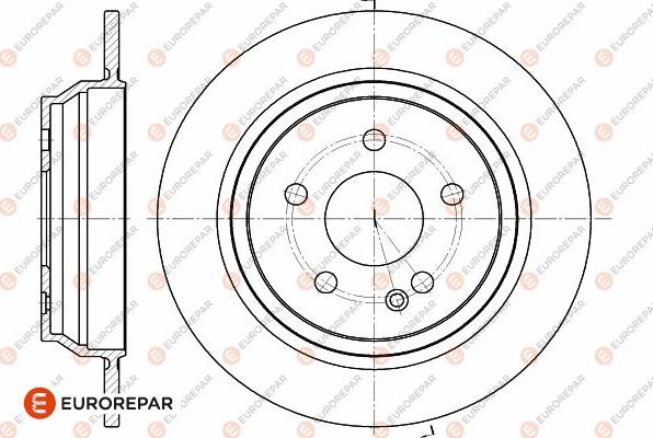 EUROREPAR 1642777280 - Brake Disc autospares.lv