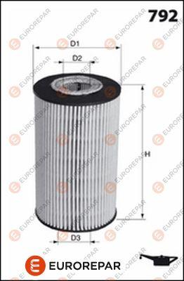 EUROREPAR 1667442180 - Oil Filter autospares.lv