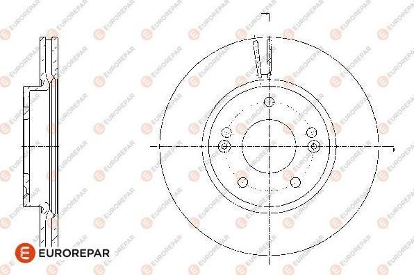 EUROREPAR 1667849380 - Brake Disc autospares.lv