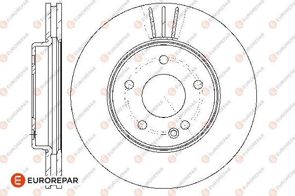 EUROREPAR 1667849280 - Brake Disc autospares.lv