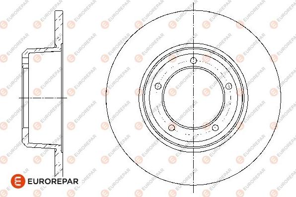 EUROREPAR 1667848880 - Brake Disc autospares.lv