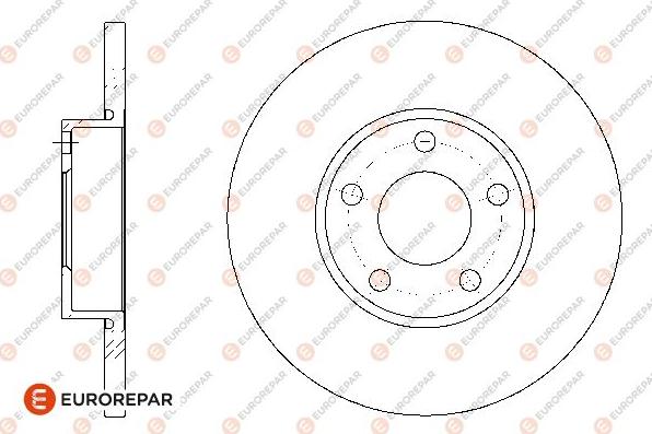 EUROREPAR 1667859580 - Brake Disc autospares.lv