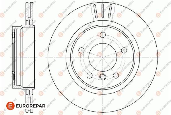 EUROREPAR 1667859180 - Brake Disc autospares.lv