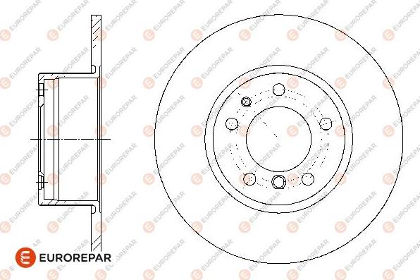 EUROREPAR 1667854580 - Brake Disc autospares.lv