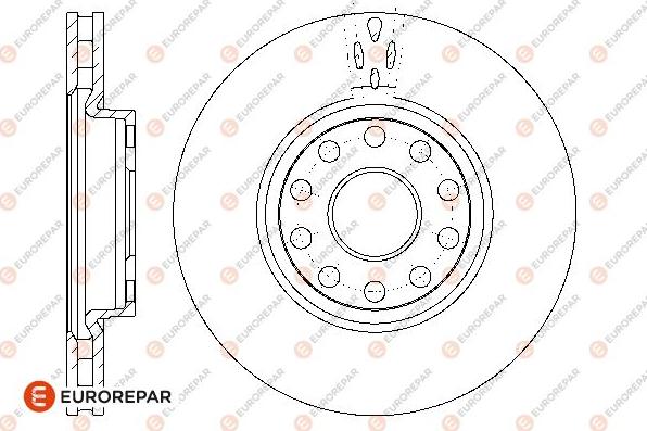 EUROREPAR 1667854680 - Brake Disc autospares.lv