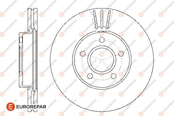 EUROREPAR 1667854880 - Brake Disc autospares.lv