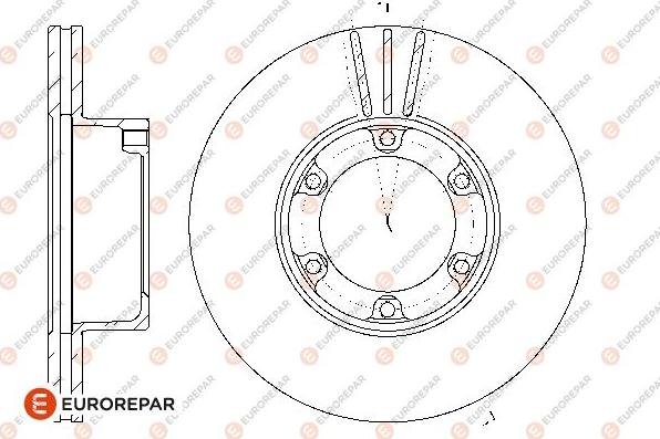 EUROREPAR 1667854280 - Brake Disc autospares.lv