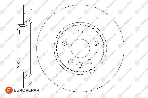 EUROREPAR 1667856480 - Brake Disc autospares.lv