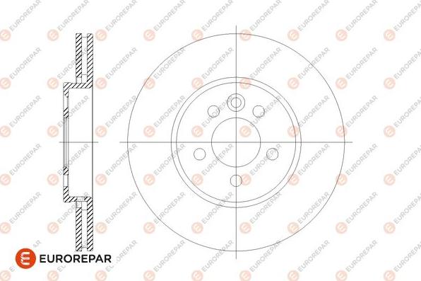 EUROREPAR 1667856380 - Brake Disc autospares.lv