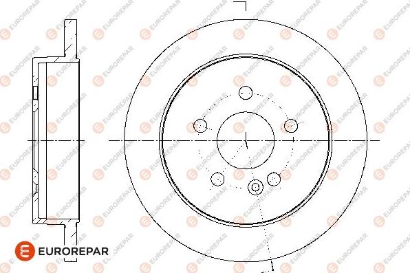 EUROREPAR 1667851780 - Brake Disc autospares.lv