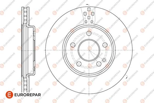 EUROREPAR 1667858580 - Brake Disc autospares.lv