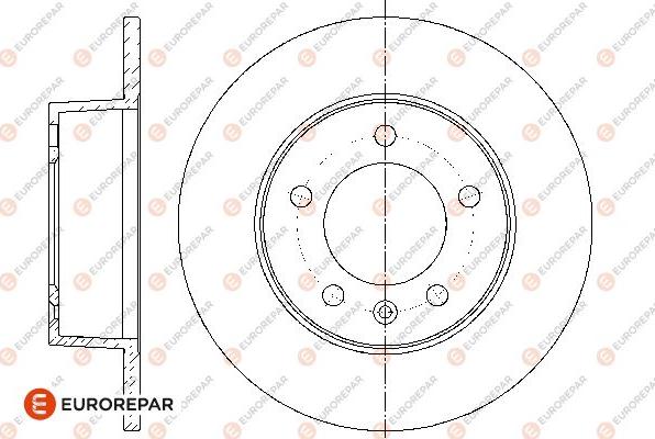 EUROREPAR 1667858180 - Brake Disc autospares.lv