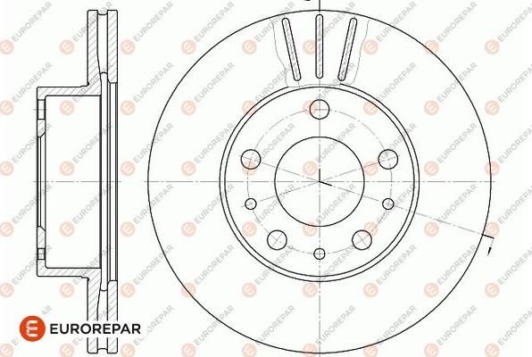 EUROREPAR 1667858880 - Brake Disc autospares.lv