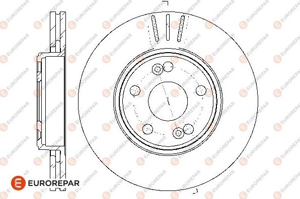 EUROREPAR 1667858780 - Brake Disc autospares.lv