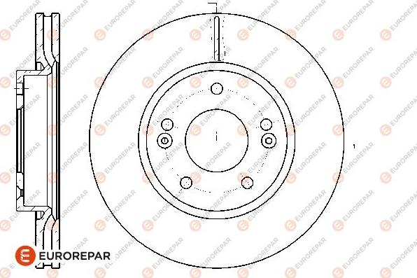 EUROREPAR 1667853680 - Brake Disc autospares.lv