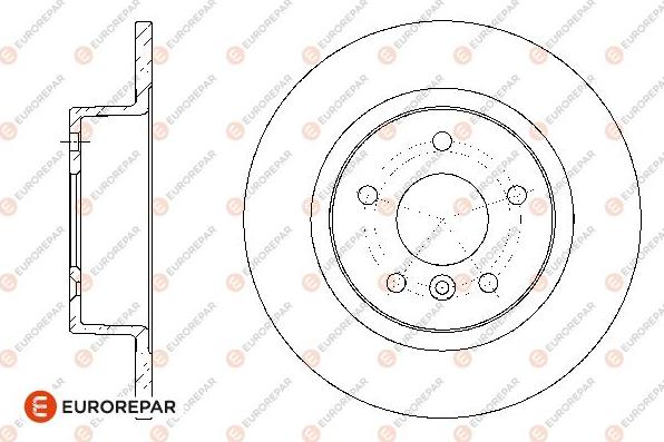 EUROREPAR 1667852580 - Brake Disc autospares.lv