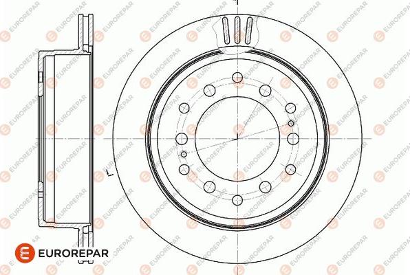 EUROREPAR 1667852880 - Brake Disc autospares.lv