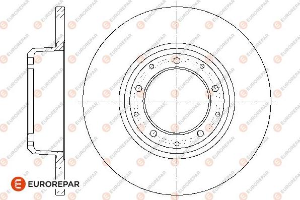 EUROREPAR 1667852280 - Brake Disc autospares.lv