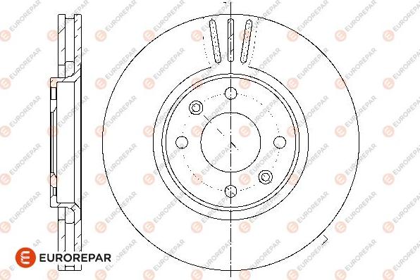 EUROREPAR 1667857480 - Brake Disc autospares.lv