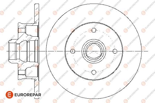 EUROREPAR 1667857880 - Brake Disc autospares.lv