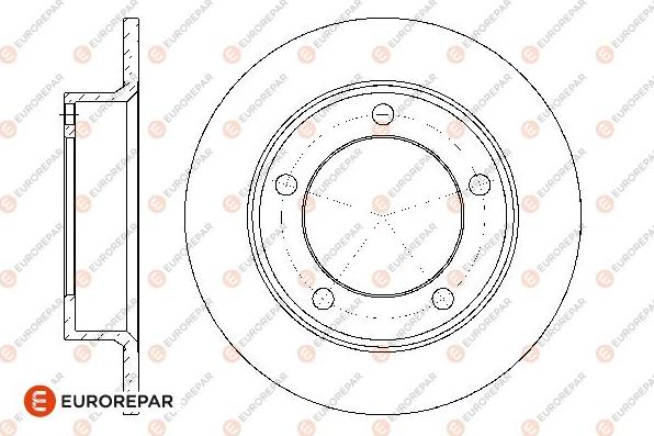 EUROREPAR 1667864280 - Brake Disc autospares.lv