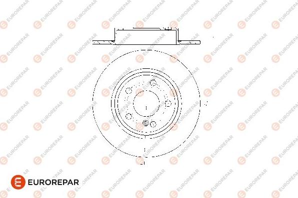 EUROREPAR 1667865480 - Brake Disc autospares.lv