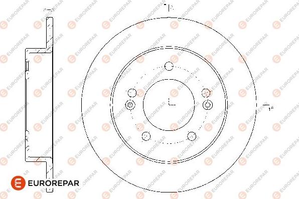 EUROREPAR 1667865780 - Brake Disc autospares.lv