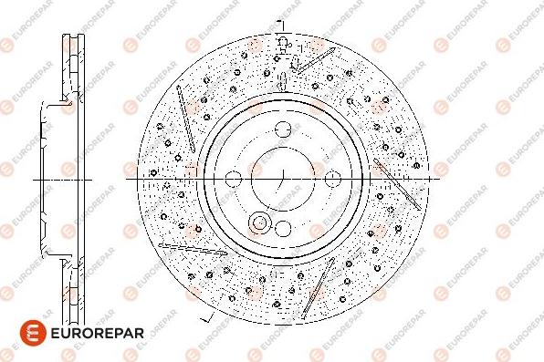 EUROREPAR 1667863380 - Brake Disc autospares.lv