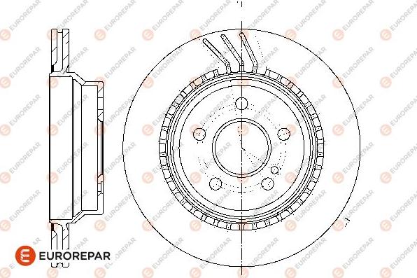 EUROREPAR 1667862280 - Brake Disc autospares.lv